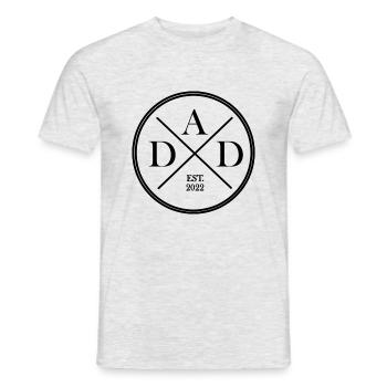 DAD 2022 Vater Familie Papa - Männer T-Shirt - Grau meliert - Vorne - AI Model Male 178 dark (178cm)