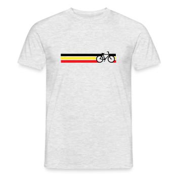 bicycle national racing bike of Belgium - Men's T-Shirt - heather grey - Front - AI Model Male 178 dark (178cm)