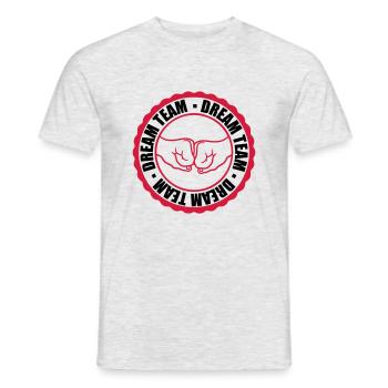 Équipe de rêve Stamp - T-shirt homme - gris chiné - Devant - AI Model Male 178 dark (178cm)