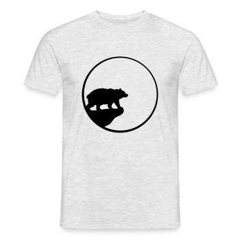 Moon Cliff Bear - Men's T-Shirt - heather grey - Front - AI Model Male 178 dark (178cm)
