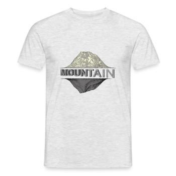 Montagne - T-shirt homme - gris chiné - Devant - AI Model Male 178 dark (178cm)