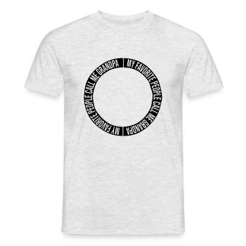 People Call Me Grandpa - Men's T-Shirt - heather grey - Front - AI Model Male 178 dark (178cm)