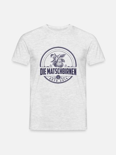 Matschbirnen einfarbig 1 - Männer T-Shirt - Grau meliert