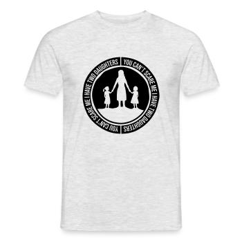 J’ai deux filles - T-shirt homme - gris chiné - Devant - AI Model Male 178 dark (178cm)