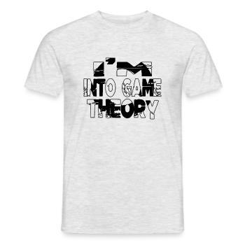 citation jeu de dés geek jeu d’anniversaire tees - T-shirt homme - gris chiné - Devant - AI Model Male 178 dark (178cm)