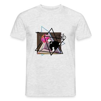 hipster party - Männer T-Shirt - Grau meliert - Vorne - AI Model Male 178 dark (178cm)