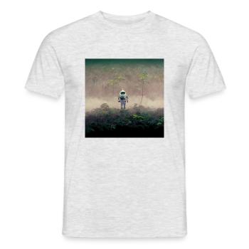 Lonely Voyager 006 - Männer T-Shirt - Grau meliert - Vorne - AI Model Male 178 dark (178cm)