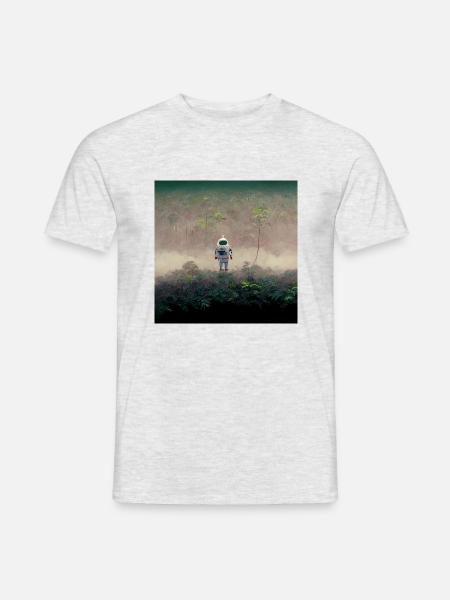 Lonely Voyager 006 - Männer T-Shirt - Grau meliert