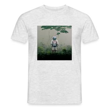 Lonely Voyager 017 - Männer T-Shirt - Grau meliert - Vorne - AI Model Male 178 dark (178cm)