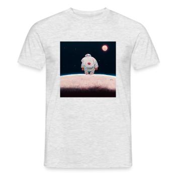 Lonely Voyager 022 - Männer T-Shirt - Grau meliert - Vorne - AI Model Male 178 dark (178cm)