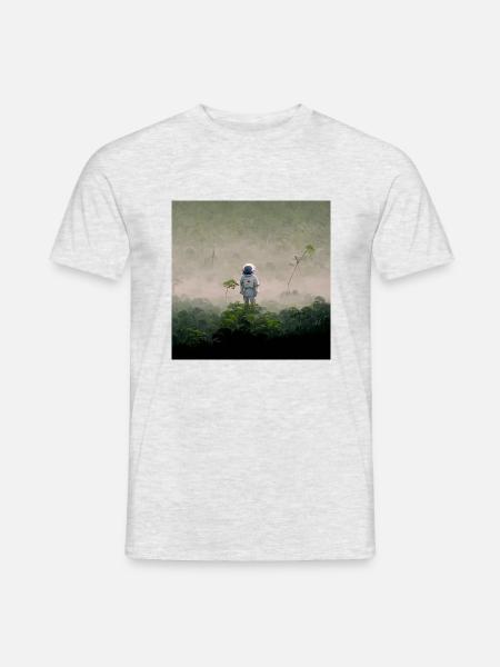 Lonely Voyager 071 - Männer T-Shirt - Grau meliert