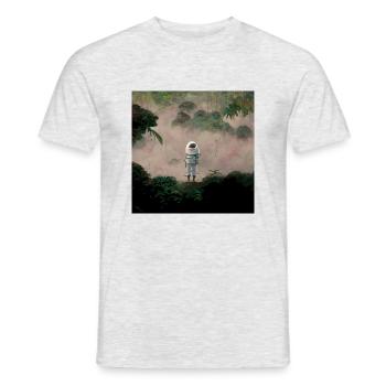 Lonely Voyager 080 - Männer T-Shirt - Grau meliert - Vorne - AI Model Male 178 dark (178cm)