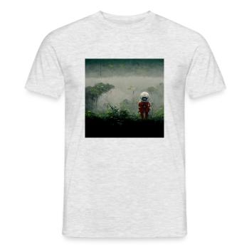 Lonely Voyager 049 - Männer T-Shirt - Grau meliert - Vorne - AI Model Male 178 dark (178cm)