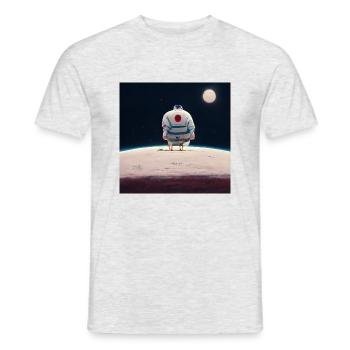 Lonely Voyager 070 - Männer T-Shirt - Grau meliert - Vorne - AI Model Male 178 dark (178cm)