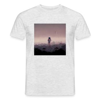 Lonely Voyager 078 - Männer T-Shirt - Grau meliert - Vorne - AI Model Male 178 dark (178cm)