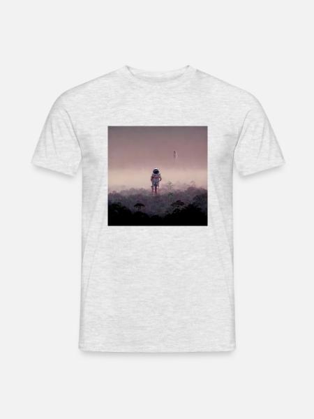 Lonely Voyager 078 - Männer T-Shirt - Grau meliert