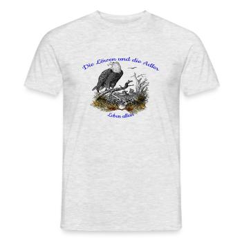 Der Adler steht für Freiheit - Männer T-Shirt - Grau meliert - Vorne - AI Model Male 178 dark (178cm)