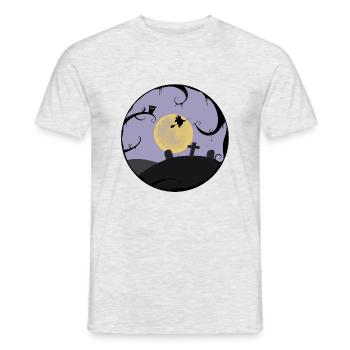 Halloween Witch - Männer T-Shirt - Grau meliert - Vorne - AI Model Male 178 dark (178cm)
