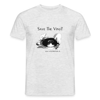 save - Männer T-Shirt - Grau meliert - Vorne - AI Model Male 178 dark (178cm)