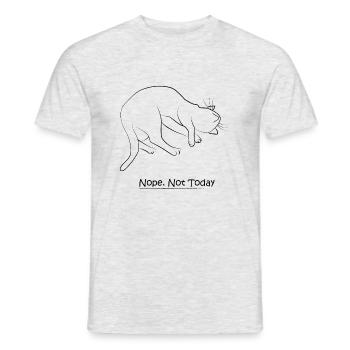 Nope... Not Today - Men's T-Shirt - heather grey - Front - AI Model Male 178 dark (178cm)