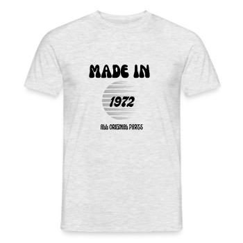 Made In 1972 Funny 50th Birthday Gifts - Men's T-Shirt - heather grey - Front - AI Model Male 178 dark (178cm)