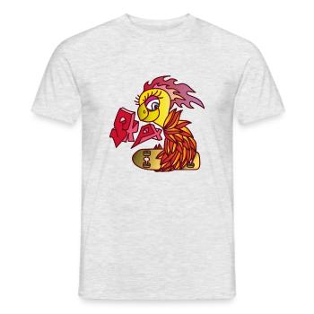 SKATING PHOENIX - Männer T-Shirt - Grau meliert - Vorne - AI Model Male 178 dark (178cm)