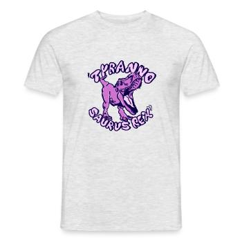 T-Rex - Männer T-Shirt - Grau meliert - Vorne - AI Model Male 178 dark (178cm)