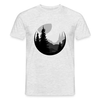 Beautiful Nature Landscape - Men's T-Shirt - heather grey - Front - AI Model Male 178 dark (178cm)
