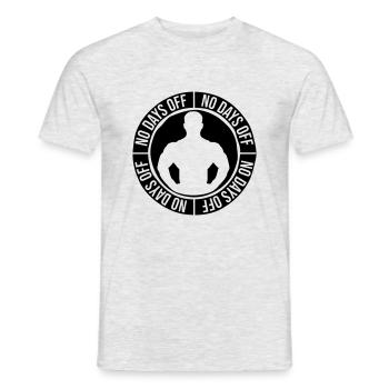 pas de jours de congé devis - T-shirt homme - gris chiné - Devant - AI Model Male 178 dark (178cm)