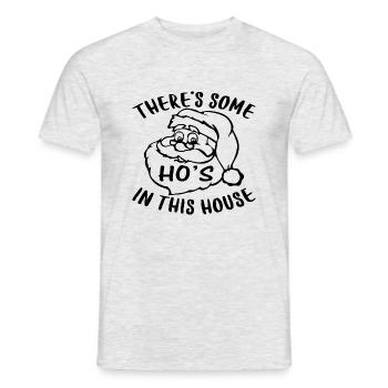 Il y a des Ho dans cette maison - T-shirt homme - gris chiné - Devant - AI Model Male 178 dark (178cm)
