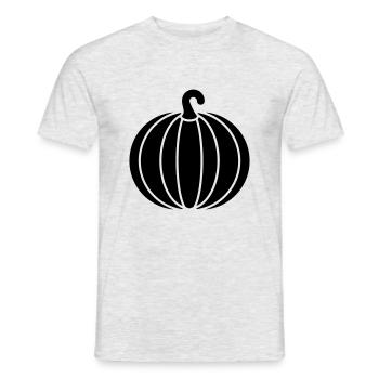 pumpkin 23 - Men's T-Shirt - heather grey - Front - AI Model Male 178 dark (178cm)