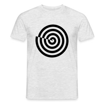 Spirale - Männer T-Shirt - Grau meliert - Vorne - AI Model Male 178 dark (178cm)