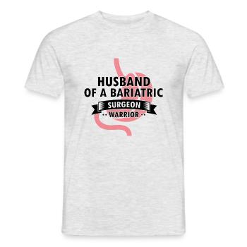 Gastric Bypass and Gastric Bypass Operation Design - Men's T-Shirt - heather grey - Front - AI Model Male 178 dark (178cm)