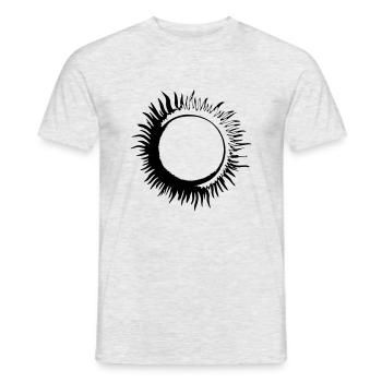 Sun Summer Watercolor Nature Beach Sky Vector - Men's T-Shirt - heather grey - Front - AI Model Male 178 dark (178cm)