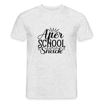 Collation après l’école - T-shirt homme - gris chiné - Devant - AI Model Male 178 dark (178cm)