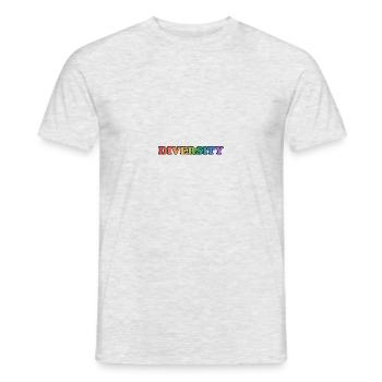 DIVERSITY gay rainbow LGBT pride - Men's T-Shirt - heather grey - Front - AI Model Male 178 dark (178cm)