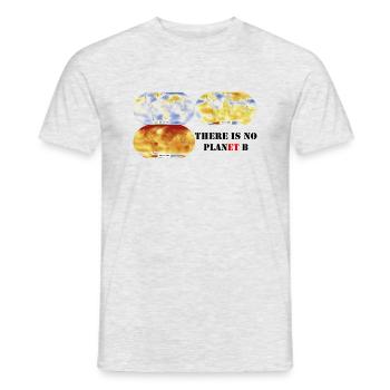 No Plan(et) B (hell) - Männer T-Shirt - Grau meliert - Vorne - AI Model Male 178 dark (178cm)