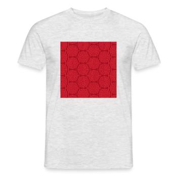 Chinesisches Muster - Männer T-Shirt - Grau meliert - Vorne - AI Model Male 178 dark (178cm)