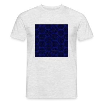 Chinesisches Muster - Männer T-Shirt - Grau meliert - Vorne - AI Model Male 178 dark (178cm)