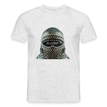 Jewelled mask with bando motif - Men's T-Shirt - heather grey - Front - AI Model Male 178 dark (178cm)