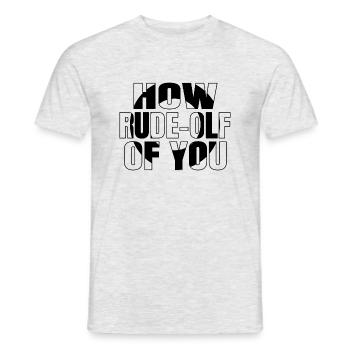 funny sayings humor under the tree computer - Men's T-Shirt - heather grey - Front - AI Model Male 178 dark (178cm)