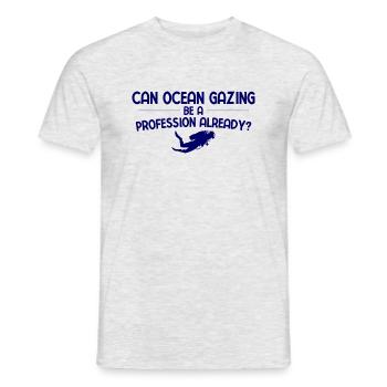 Apnoetaucher Freitaucher Taucher - Männer T-Shirt - Grau meliert - Vorne - AI Model Male 178 dark (178cm)