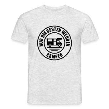 Camper - Männer T-Shirt - Grau meliert - Vorne - AI Model Male 178 dark (178cm)