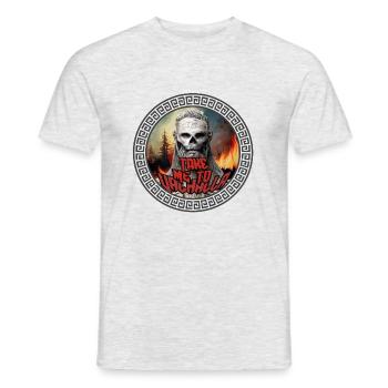 Vikings Take Me to Valhalla - Men's T-Shirt - heather grey - Front - AI Model Male 178 dark (178cm)