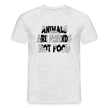 veganism birthday present idea gift idea vegan - Männer T-Shirt - Grau meliert - Vorne - AI Model Male 178 dark (178cm)