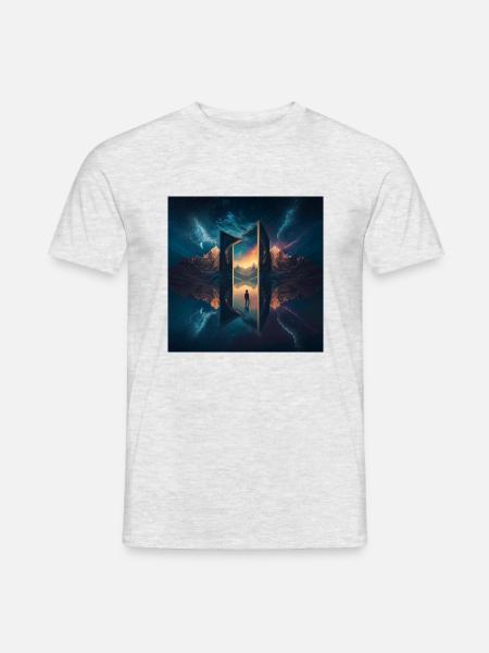 Infinite Dreamscape - Männer T-Shirt - Grau meliert