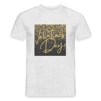 valentines day,valentines day - Men's T-Shirt - heather grey - Front - AI Model Male 178 dark (178cm)