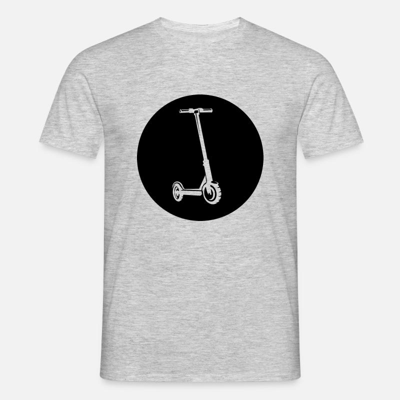 E-Scooter E-Roller Scooter - Männer T-Shirt - Grau meliert