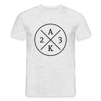 Abschluss 2023 AK 23 - Männer T-Shirt - Grau meliert - Vorne - AI Model Male 178 dark (178cm)