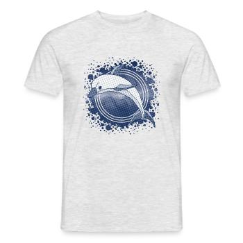 Delfin - Männer T-Shirt - Grau meliert - Vorne - AI Model Male 178 dark (178cm)